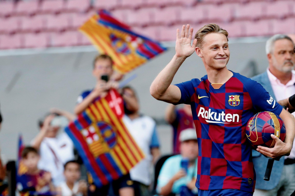 El Barcelona presentó a Frenkie de