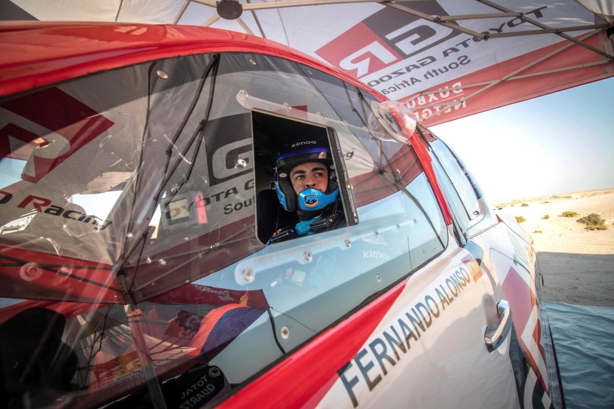 Fernando Alonso en el Rally Dakar