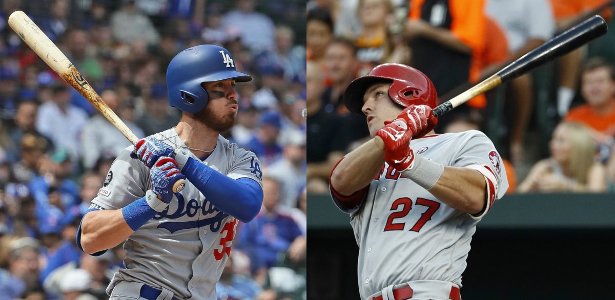 Cody Bellinger y Mike Trout