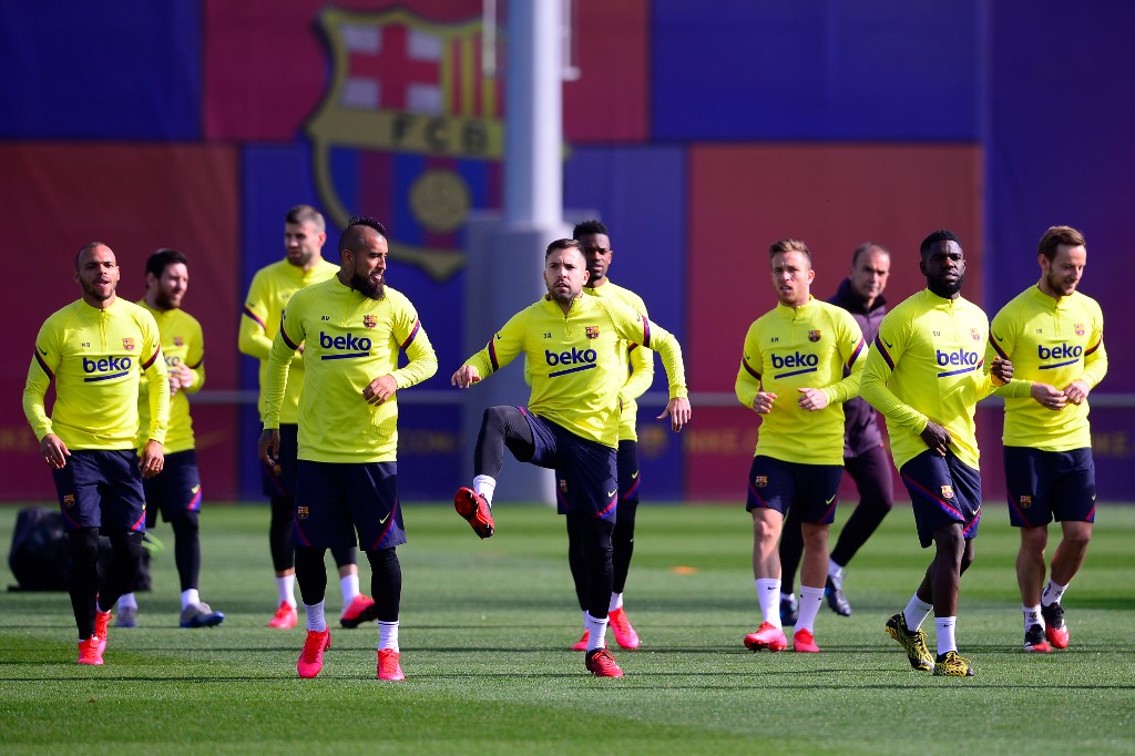 Entrenamiento FC Barcelona