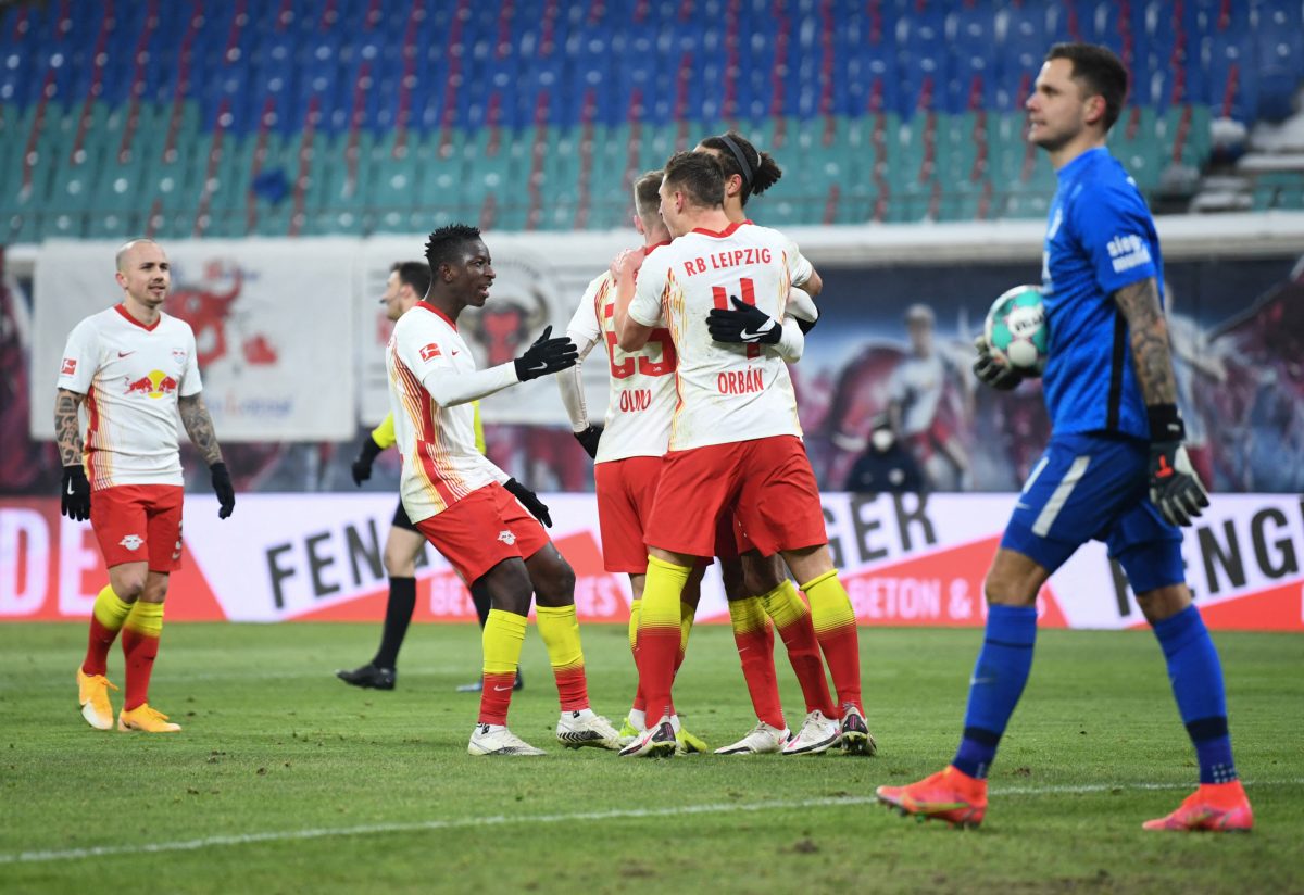 Football: Bundesliga - day 21: RB Leipzig v Augsburg