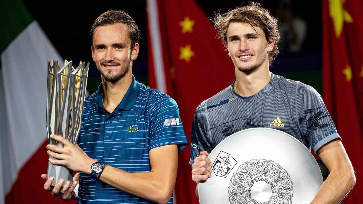 DANIIL MEDVEDEV (RUS) ALEXANDER ZVREV (GER) TENNIS - ROLEX SHANGHAI MASTERS - QI ZHONG TENNIS CENTER - MINHANG DISTRICT - SHANGHAI - CHINA - ATP 1000 - 2019 © TENNIS PHOTO NETWORK