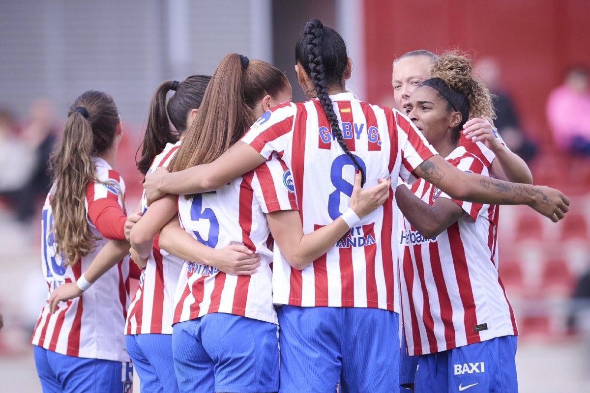 El Atlético de Madrid goleó al Alhama en la Liga F